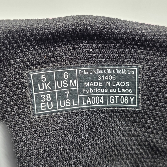 Dr. Martens 31405 Gradient Glitter Lace-up Zipper Boots Womens Size 7 Pink New - Picture 4 of 13